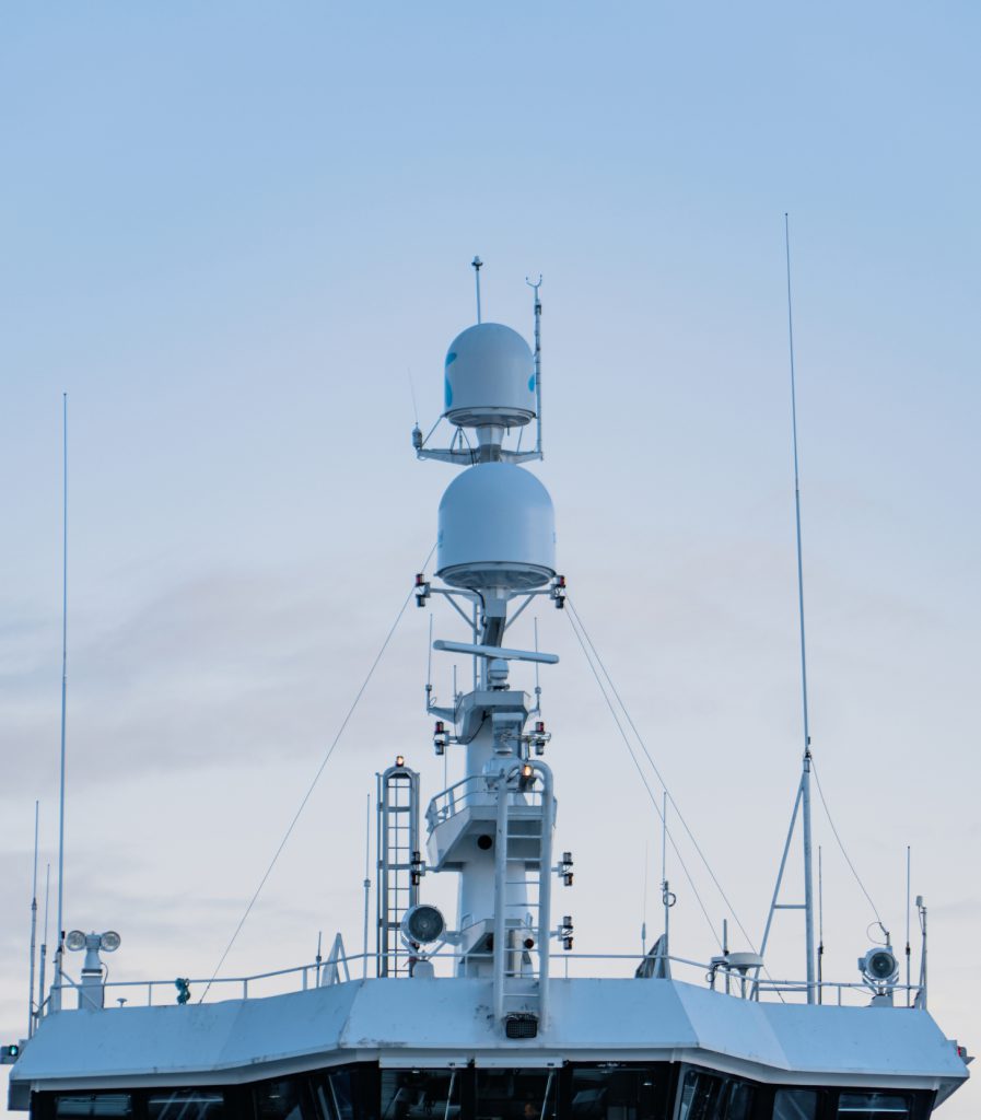 Radiotårn på båt